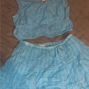 Blue Two-Piece Set